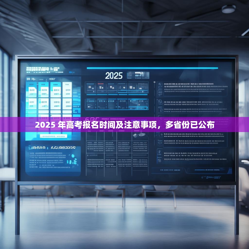 2025 年高考报名时间及注意事项，多省份已公布