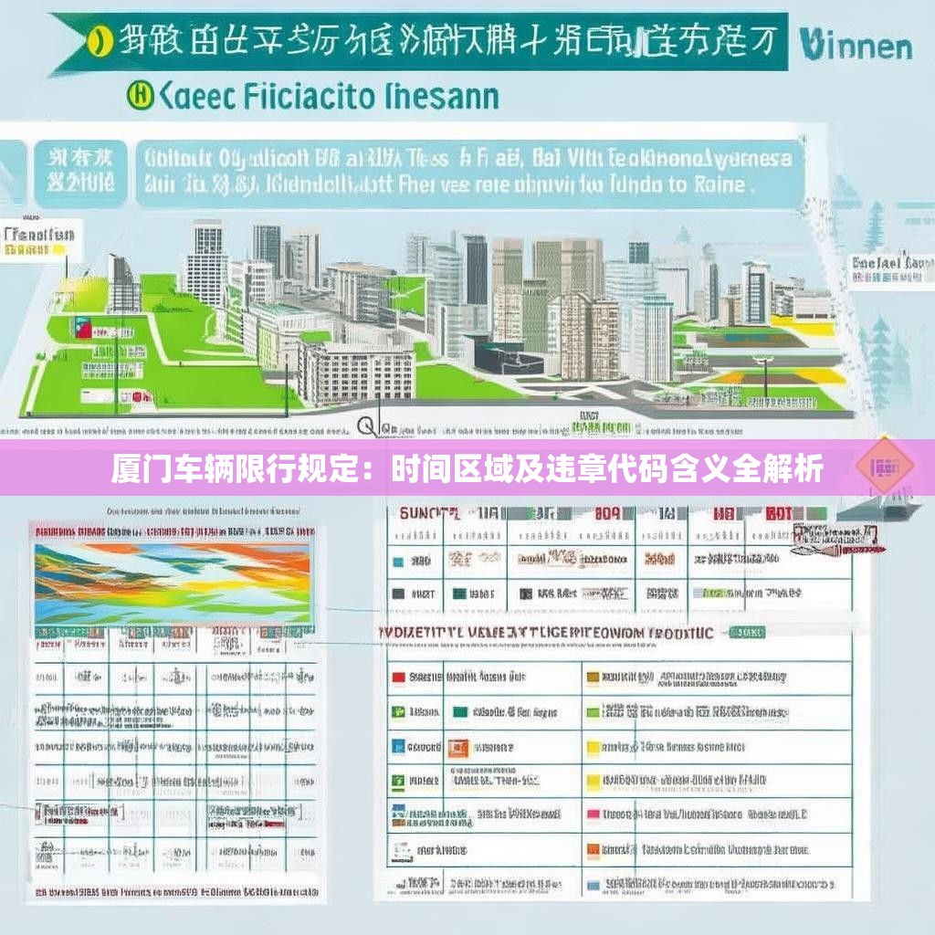 厦门车辆限行规定:时间区域及违章代码含义全解析