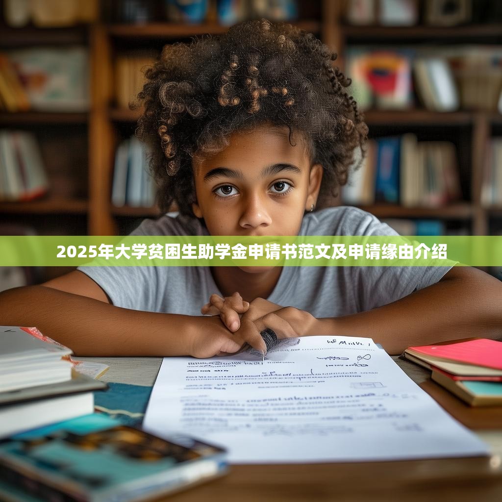 2025年大学贫困生助学金申请书范文及申请缘由介绍