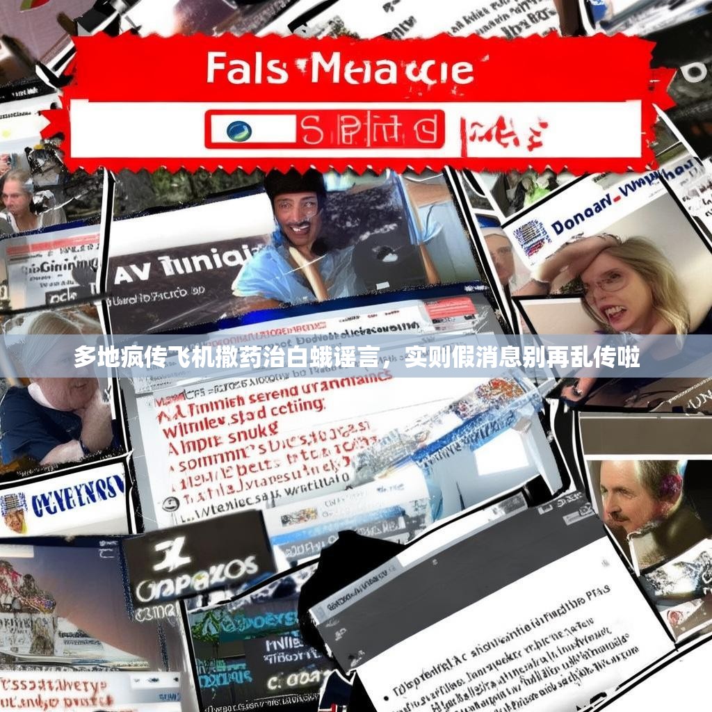 多地疯传飞机撒药治白蛾谣言，实则假消息别再乱传啦