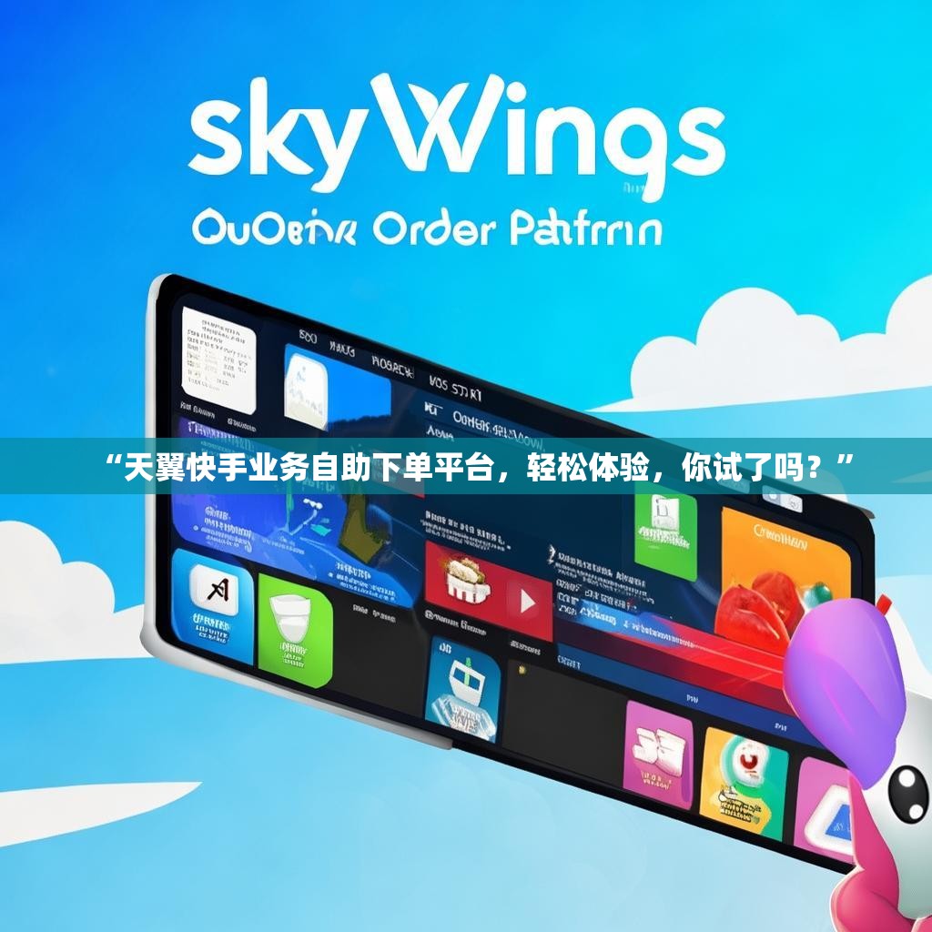 “天翼快手业务自助下单平台,轻松体验,你试了吗?”