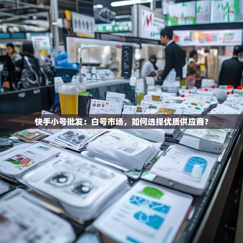 快手小号批发：白号市场，如何选择优质供应商？