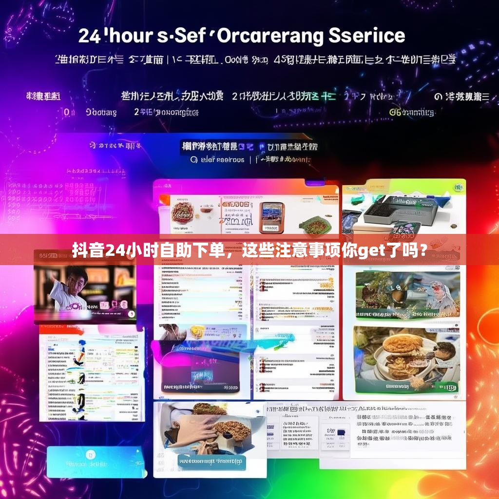 抖音24小时自助下单，这些注意事项你get了吗？