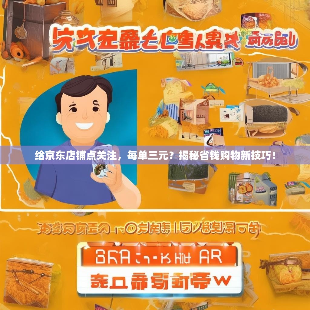 给京东店铺点关注，每单三元？揭秘省钱购物新技巧！
