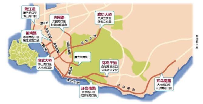 2025年春节厦大沙坡尾片区及周边道路拟实行单双号限行