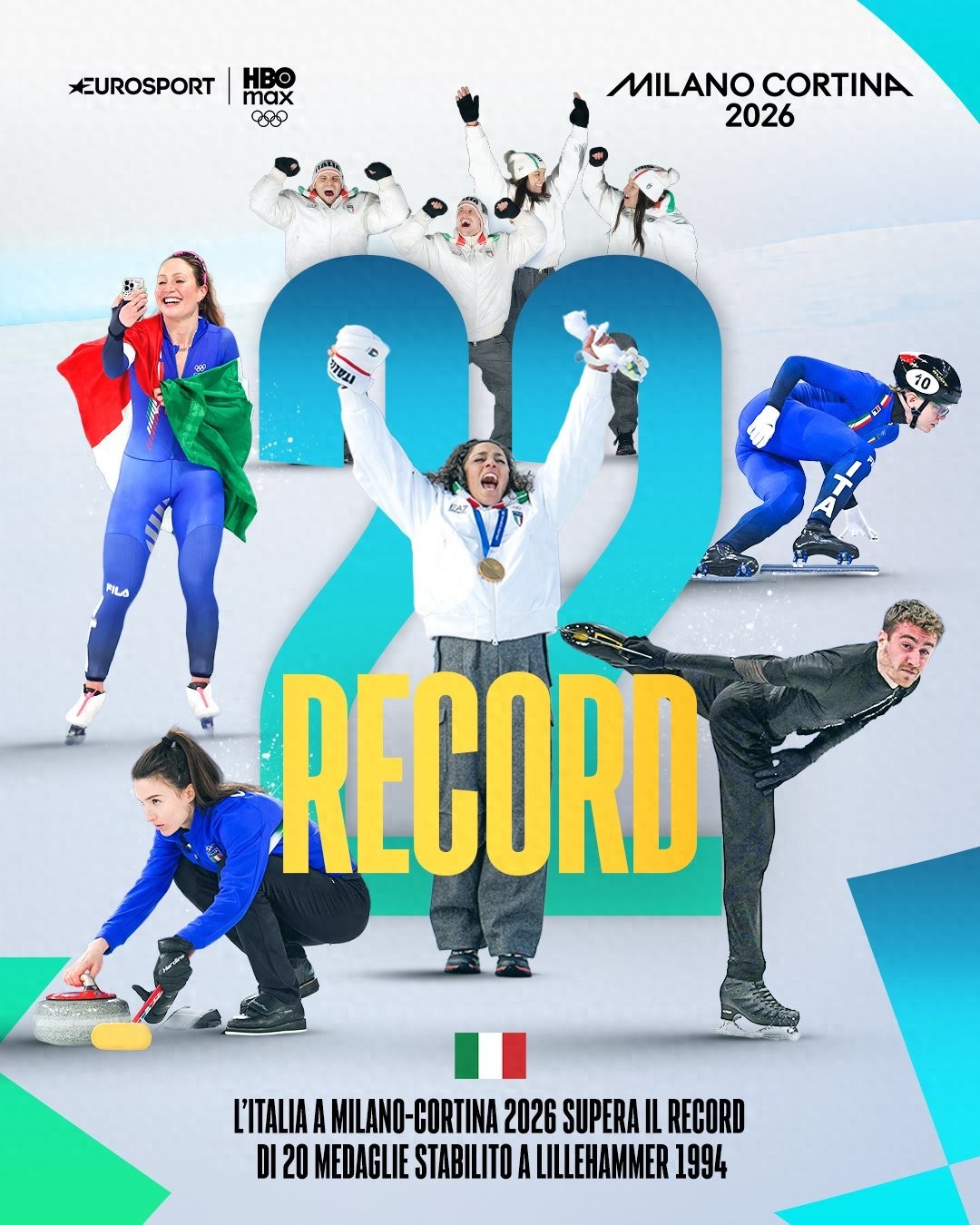 米兰冬奥会：意大利连夺四金，创冬奥历史最佳金牌及奖牌纪录