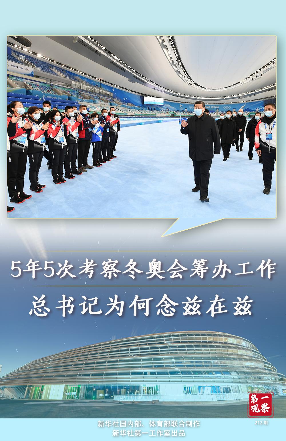 习近平5次实地考察冬奥会筹办，四大办奥理念贯穿始终
