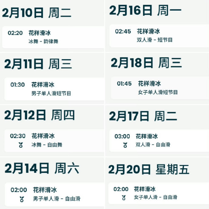 米兰冬奥会张瑞阳比赛直播平台，央视与咪咕视频全覆盖